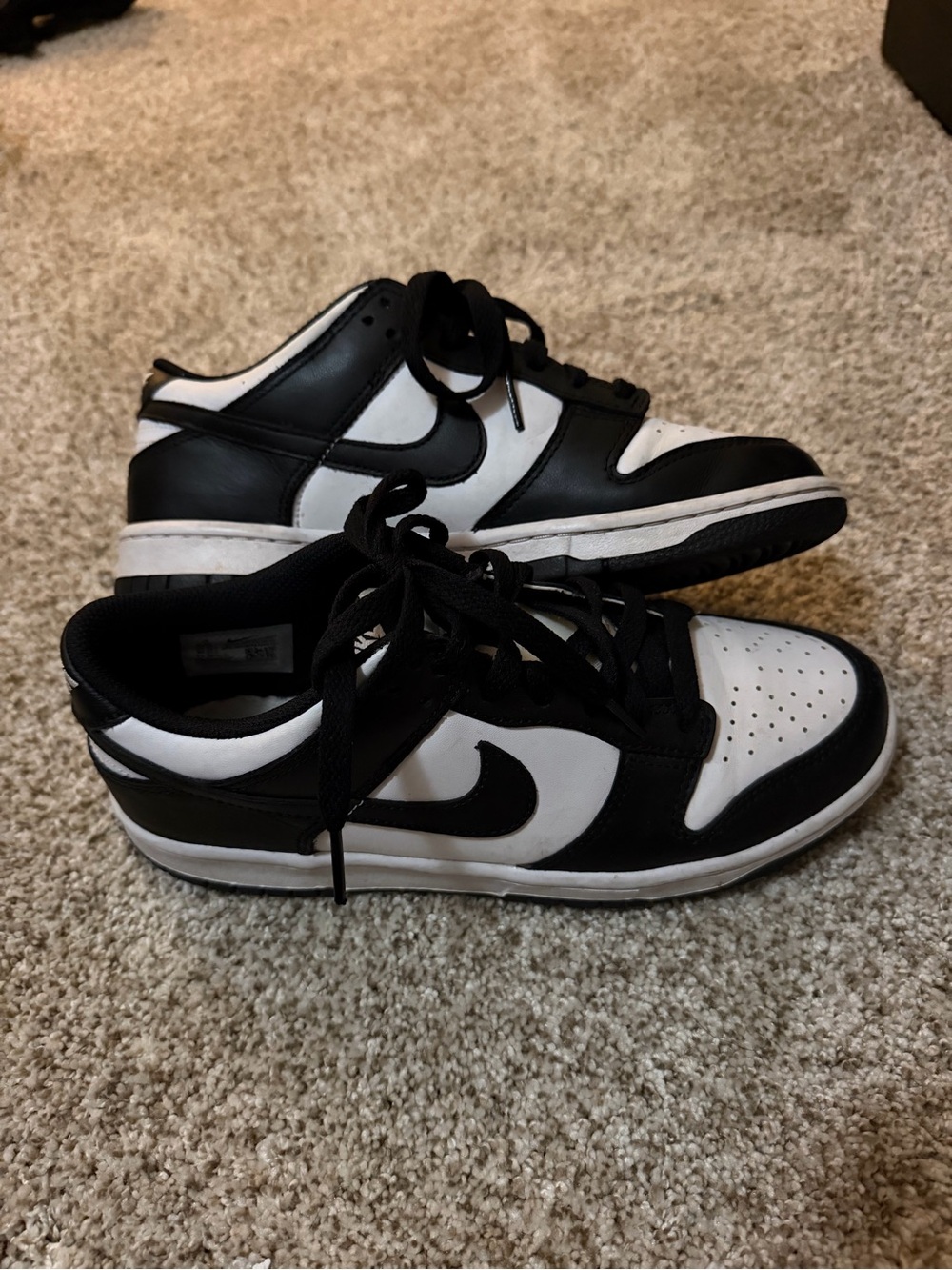 Nike Men’s Black and White Low-Top Sneakers